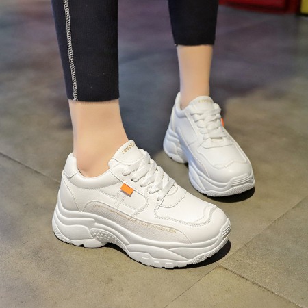 Breathable White Summer New Daisy Board Shoes Flat Bottom